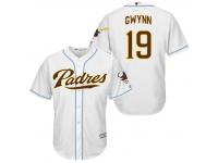 MLB San Diego Padres #19 Tony Gwynn Men Fashion Cool Base White Jerseys