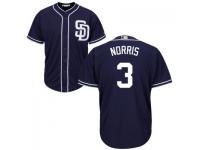 MLB San Diego Padres #3 Derek Norris Men Navy Blue Cool Base Jersey