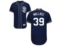 MLB San Diego Padres #39 Brett Wallace Men Navy Blue Authentic Flexbase Collection Jersey