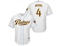 MLB San Diego Padres #4 Wil Myers Men Fashion Cool Base White Jerseys