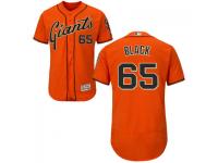 MLB San Francisco Giants #65 Raymond Black Men Orange Authentic Flexbase Collection Jersey