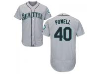 MLB Seattle Mariners #40 Boog Powell Men Grey Authentic Flexbase Collection Jersey
