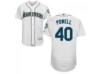 MLB Seattle Mariners #40 Boog Powell Men White Authentic Flexbase Collection Jersey