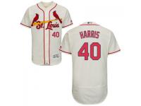 MLB St. Louis Cardinals #40 Mitch Harris Men Cream Authentic Flexbase Collection Jersey