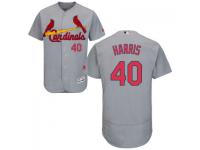 MLB St. Louis Cardinals #40 Mitch Harris Men Grey Authentic Flexbase Collection Jersey
