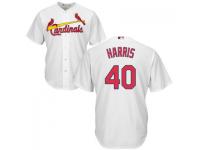 MLB St. Louis Cardinals #40 Mitch Harris Men White Cool Base Jersey
