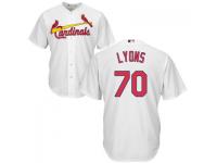 MLB St. Louis Cardinals #70 Tyler Lyons Men White Cool Base Jersey