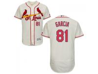 MLB St. Louis Cardinals #81 Anthony Garcia Men Cream Authentic Flexbase Collection Jersey