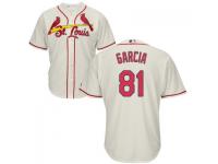 MLB St. Louis Cardinals #81 Anthony Garcia Men Cream Cool Base Jersey
