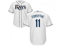 MLB Tampa Bay Rays #11 Logan Forsythe Men White Cool Base Jersey