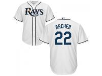 MLB Tampa Bay Rays #22 Chris Archer Men White Cool Base Jersey
