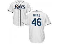 MLB Tampa Bay Rays #46 Luke Maile Men White Cool Base Jersey