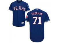 MLB Texas Rangers #71 Sam Freeman Men Blue Authentic Flexbase Collection Jersey