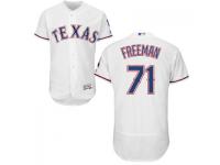 MLB Texas Rangers #71 Sam Freeman Men White Authentic Flexbase Collection Jersey