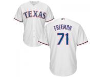 MLB Texas Rangers #71 Sam Freeman Men White Cool Base Jersey
