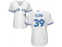 MLB Toronto Blue Jays #39 Gavin Floyd Women White Cool Base Jersey
