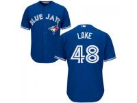MLB Toronto Blue Jays #48 Junior Lake Men Royal Blue Cool Base Jersey