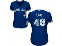 MLB Toronto Blue Jays #48 Junior Lake Women Royal Blue Cool Base Jersey