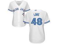 MLB Toronto Blue Jays #48 Junior Lake Women White Cool Base Jersey