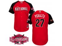 National League Authentic Cardinals #27 Jhonny Peralta 2015 All-Star Stitched Jersey