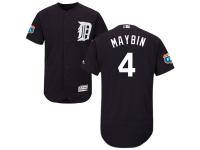 Navy Blue Cameron Maybin Men #4 Majestic MLB Detroit Tigers Flexbase Collection Jersey