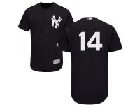 Navy Brian Roberts Men #14 Majestic MLB New York Yankees Flexbase Collection Jersey