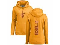 NBA Men Nike Cleveland Cavaliers #13 Tristan Thompson Gold One Color Backer Pullover Hoodie