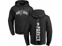 NBA Men Nike San Antonio Spurs #9 Tony Parker Black Backer Pullover Hoodie