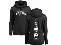 NBA Women Nike San Antonio Spurs #9 Tony Parker Black Backer Pullover Hoodie