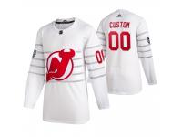 New Jersey Devils #00 Custom 2020 NHL All-Star Game White Jersey Men's