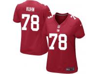 New York Giants Markus Kuhn Women's Alternate Jersey - Red Nike NFL #78 Game