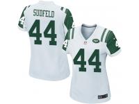 New York Jets Zach Sudfeld Women's Road Jersey - White Nike NFL #44 Game