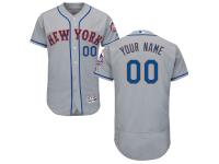 New York Mets Majestic Flexbase Authentic Collection Custom Jersey - Gray