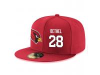 NFL Arizona Cardinals #28 Justin Bethel Snapback Adjustable Player Hat - RedWhite