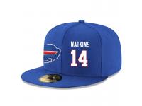 NFL Buffalo Bills #14 Sammy Watkins Snapback Adjustable Player Hat - BlueWhite