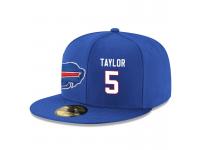 NFL Buffalo Bills #5 Tyrod Taylor Snapback Adjustable Player Hat - BlueWhite