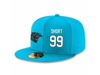 NFL Carolina Panthers #99 Kawann Short Stitched Snapback Adjustable Player Hat - Blue White
