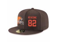 NFL Cleveland Browns #82 Ozzie Newsome Snapback Adjustable Player Hat - Brown Orange