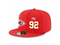 NFL Kansas City Chiefs #92 Dontari Poe Snapback Adjustable Player Hat - Red White