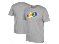 NFL Men's Carolina Hurricanes Reebok Rainbow Pride T-Shirt - Gray