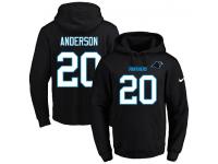 NFL Men's Nike Carolina Panthers #20 C.J. Anderson Black Name & Number Pullover Hoodie