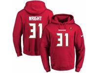 NFL Men's Nike Tampa Bay Buccaneers #31 Major Wright Red Name & Number Pullover Hoodie