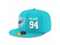NFL Miami Dolphins #94 Mario Williams Snapback Adjustable Player Hat - Aqua Green White