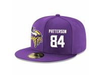 NFL Minnesota Vikings #84 Cordarrelle Patterson Snapback Adjustable Player Hat - Purple White