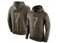 NFL Nike Tampa Bay Buccaneers #7 Patrick Murray Green Salute To Service Men's Pullover Hoodie