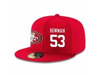 NFL San Francisco 49ers #53 NaVorro Bowman Snapback Adjustable Player Hat - Red White