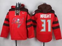 NFL Tampa Bay Buccaneers (SS) #31 Major Wright Men Red Pullover Hoodie