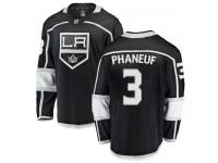 NHL Men's Dion Phaneuf Black Home Breakaway Jersey - #3 Los Angeles Kings