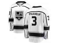 NHL Men's Dion Phaneuf White Away Breakaway Jersey - #3 Los Angeles Kings