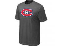 NHL Men's Montreal Canadiens Big & Tall Logo T-Shirt - Dark Grey